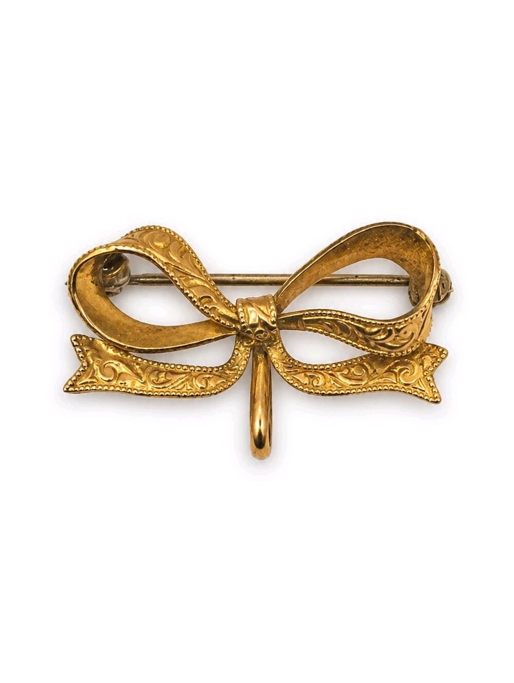Vintage AMCO 1/20 10K Gold Filled Bow Brooch